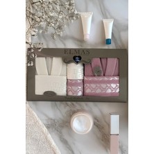 6 Parça Ekonomik Çift Kişilik Bornoz Seti | Çeyizlik Banyo Seti