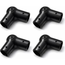 S-Online Metal Beşik 32 Lik Beşik Salıncak Ayağı Boru Birleştirme Aparatı 4 Adet Beşik Plastik Ayak Siyah Renk