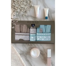 6 Parça Ekonomik Çift Kişilik Bornoz Seti | Çeyizlik Banyo Seti