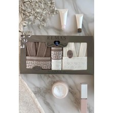 6 Parça Ekonomik Çift Kişilik Bornoz Seti | Çeyizlik Banyo Seti