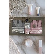 6 Parça Ekonomik Çift Kişilik Bornoz Seti | Çeyizlik Banyo Seti