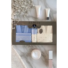 6 Parça Ekonomik Çift Kişilik Bornoz Seti | Çeyizlik Banyo Seti