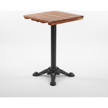 Afro Garden Teak Ağacından Küçük Masa ve Yan Sehpa 40X40 - Her Köşeye Uyan Masif Güç