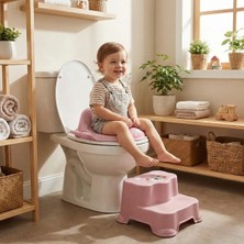 Pileli Store Pembe Kulplu Çocuk Klozet Adaptörü