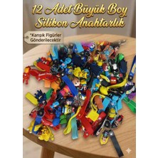 Kobe 12’li Büyük Boy Silikon Anahtarlık Seti 🎁 Karışık Figürlü – Doğum Günü, Karne Günü Hediyesi
