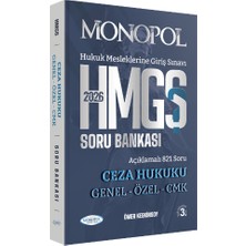 Monopol Yayınları Hmgs Ceza Hukuku Genel – Özel – Cmk Soru Bankası 3. Baskı 2026
