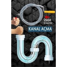 Pileli Store Profesyonel Kanal Açma Sprali Kanal Gider Tıkanık Açıcı 10 mt