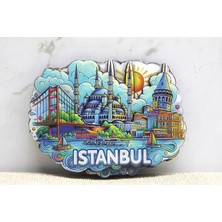 Pileli Store Ahşap Istanbul Temalı Magnet - Model 11
