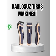 Pileli Store Unisex Şarjlı Saç ve Sakal Tıraş Makinesi – Ayarlanabilir Tarak Başlıkları, Sessiz Motor