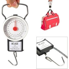 Pileli Store 22 KG/50LB Kancalı Tartı Aleti 1 Metre Mezuralı Askılı Balıkçı Terazisi