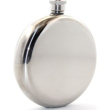 EkoAlışverişDünyam Paslanmaz Çelik Yuvarlak 8 Oz Tekli Matara Çelik Renk