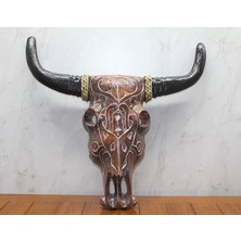 EkoAlışverişDünyam Ahşap Duvara Asmalı Bufalo Kafası