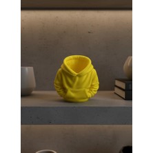 Pileli Store Sarı Hoodie Kalemlik 10X10 cm Masa Üstü Düzenleyici