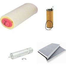 Sardes Filtre Seti Bmw 5 Serisi E60 520 D Dizel 2005-2007 N47D20 Motor 4lü Hava + Yağ F. + Yakıt + Polen