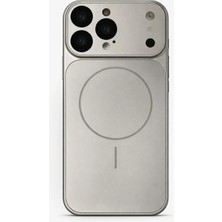 Fenza iPhone 15 Pro Uyumlu Kamera Korumalı Magsafe Wireless Şarj Özellikli Full Glass Arka Kapak