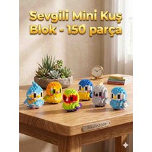 Kobe Parrot Cute Kuş Blok Serisi – LEGO Bricks Benzeri Sevimli Mini Kuş Blok (150 Parça ) 7cm Uzunluk