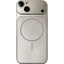 Fenza iPhone 14 Uyumlu Kamera Korumalı Magsafe Wireless Şarj Özellikli Full Glass Arka Kapak