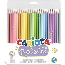SHC4200 Carioca Pastel Renk Kuru Boya Kalemi 24'lü