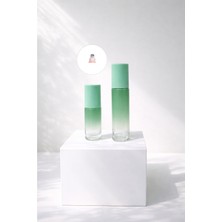 Cosy Club 2 Adet 5-10ML Yeniden Doldurulabilir Sedefli Yeşil Boş Cam Roll On Şişesi