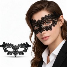 LTG Nova Siyah Dantel Venedik Maskesi Kadın – Zarif Parti Balo Maskesi 1 No