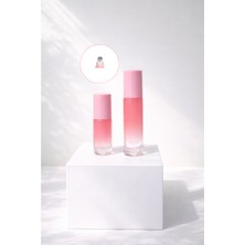 Cosy Club 2 Adet 5-10ML Yeniden Doldurulabilir Sedefli Pembe Boş Cam Roll On Şişesi