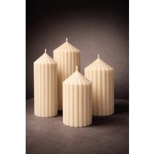 Atelier Lumira Sandra Serisi 4'lü Set Dekoratif Mum