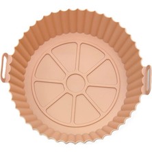 4 Adet Touch Me Silikon Airfryer Pişirme Kabı 22 x 5 cm