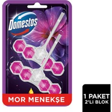 4 Adet Domestos Wc Blok Lux Hibiskus & Kırmızı Meyveler 2 x 50 G