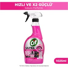 5 Adet Cif Sprey Ultra Anında Etki Sakura Kir ve Yağ Çözücü 1025 ml