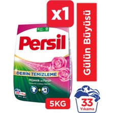 5 Adet Persil Toz Çamaşır Deterjanı 5kg (33 Yıkama) Gülün Büyüsü