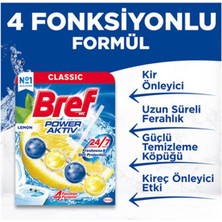 5 Adet Bref Power Aktiv Wc Blok Limon 2 x 50 G
