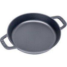 5 Adet Sürel Yuvarlak Düz Sahan Mat Siyah 18 cm