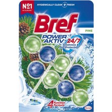 5 Adet Bref Power Aktif Wc Blok Çam 2 x 50 G