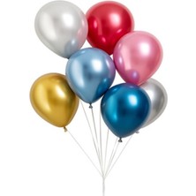 2 Adet Jojo Balloons 12" Metalik Mix Blisterli Balon 6'lı