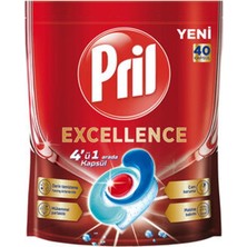 2 Adet Pril Excellence Bulaşık Kapsülü 40'lı 724 G