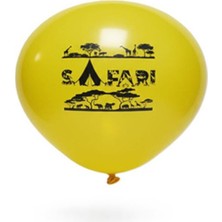 1 Adet Jojo Balloons 12" Safari Baskılı Balon 6'lı