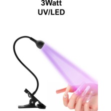 Masa Sabitlemeli Poly Jel Üst Form Tırnak Kurutucu 3W Uv LED Lamba Ahtapot Uv Easy Beauty