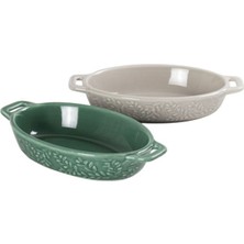 6 Adet Touch Me Stoneware Oval Fırın Kabı 21.5 cm (FD105)