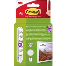 3 Adet Command Büyük Boy Cırt Cırt Bant 2'li