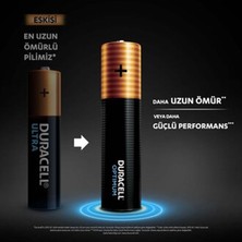6 Adet Duracell Optimum Aaa Alkalin Ince Kalem Pil 1,5 V (LR03 / MN2400) 8 Li Paket