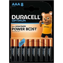 3 Adet Duracell Optimum Powerboost Aaa Ince Kalem Pil 8'li