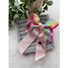 Cicis Accessories Yıldız Desenli Pembe Fiyonk Toka