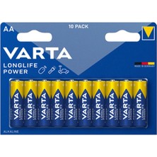 5 Adet Varta Longlife Power Aa Kalem Pil 10'lu Paket (Alkalin)