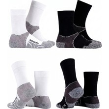 Thermoform Coolmax Yürüyüş Çorabı 4'lü Paket Siyah-Beyaz