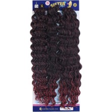 Esplendor Afro Dalgası /siyah Kızıl Ombreli 1b/bg