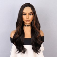 Esplendor Kahverengi Karamel Işıltılı Tül Peruk