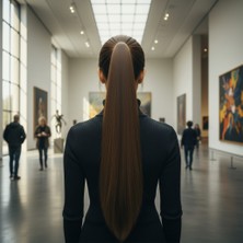 Esplendor Tokalı Düz At Kuyruğu / Kumral