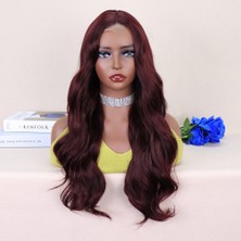 Esplendor Koyu Kızıl Kahve Tül Peruk