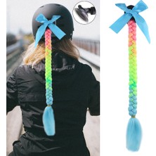 Esplendor Motosiklet Kaskı Örgülü At Kuyruğu / ACM05