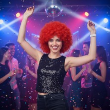 Esplendor Animasyon Parti ve Palyaço Peruğu / Kırmızı